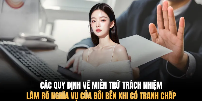 Các quy định về miễn trừ trách nhiệm làm rõ nghĩa vụ của đôi bên khi có tranh chấp