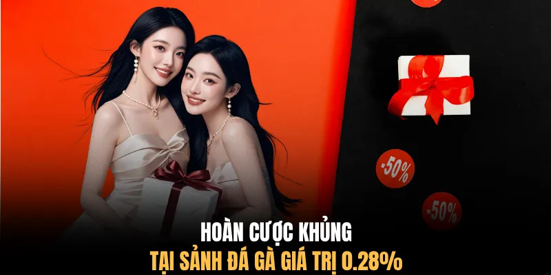 Hoàn cược khủng tại sảnh Đá Gà giá trị 0.28%
